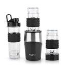 MAXXMEE Smoothie Maker Mixer 8-tlg. inkl. 3 Behälter 300W Schwarz-1