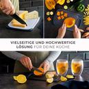 Exitoso Schneidebrett 4er Set Kunststoff Küchenbrett 25 x15 cm Spülmaschinenfest-8
