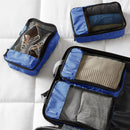 Amazon Basics 4 Stück Kleine Reisetaschen Outdoor Sport Reißverschluss Blau-5