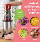 GOURMETmaxx Nutri Mixer Standmixer Smoothie Shakes Pürierer Zerkleinerer 700ml-4