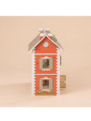 ROBUD 3 in 1 Puppenhaus aus Holz für Kinder mit Zubehör Möbel Geschenk-7