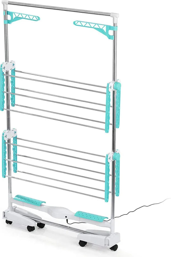 EASYmaxx Wäscheständer elektrisch Gebläse Wäsche Turm Trockner Kleider Ständer