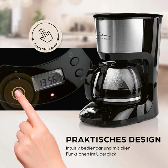 BARISTA Kaffeemaschine Filtermaschine Schwarz Filterkaffeemaschine 10 Tassen