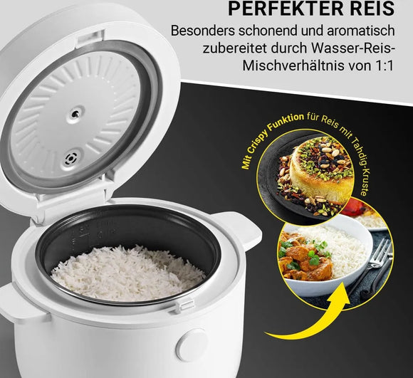 N8WERK Reiskocher Reisdämpfer Reisgarer 2L