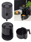 Heißluftfritteuse 1,8L Fritteuse Air Fryer Backofen mit Timer Ölfrei Schwarz-1