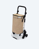 Einkaufstrolley mit abnehmbaren Taschen 40L Volumen Faltbar Treppensteigerrollen-2