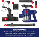 CLEANmaxx 2in1 Akku-Staubsauger Beutellos Kabellos Zyklon Handsauger Boden Auto-5