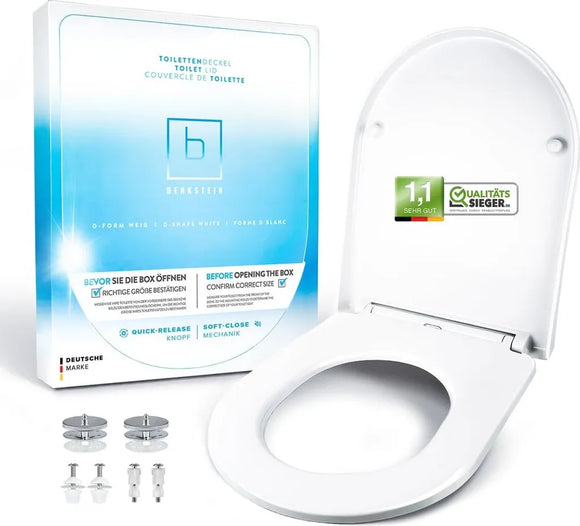 Benkstein Toilettensitz WC Sitz Deckel D-Form