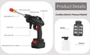 Akku-Hochdruckreiniger Kabellos 600W 350 PSI mit Schlauch und 2x 1500mAh Akkus-3