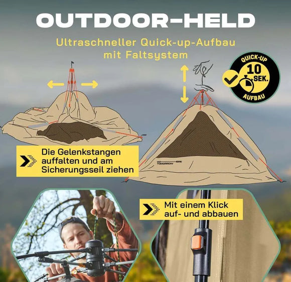 PopUp Duschzelt Umkleidezelt Lagerzelt Camping