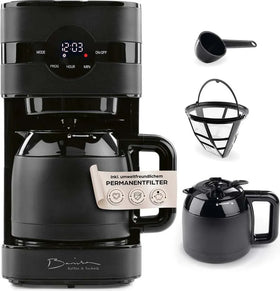 Barista Filterkaffeemaschine LED-Display 900W Schwarz