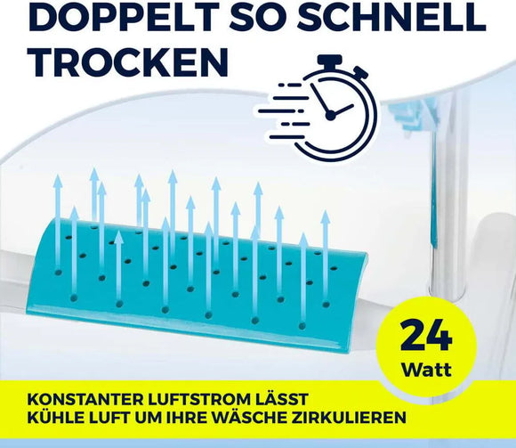EASYmaxx Wäscheständer elektrisch Gebläse Wäsche Turm Trockner Kleider Ständer