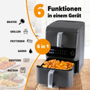 GOURMETmaxx Heißluftfritteuse Doppelkammer 10L-8