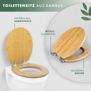 Benkstein WC Sitz Bambus Toiletten Deckel-2