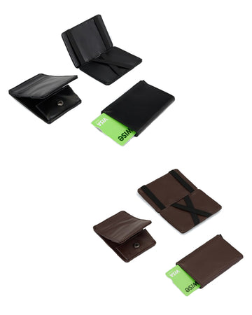 Magic Wallet Herren 3in1 Geldbörse RFID Schutz magnetisch Kartenetui Slim