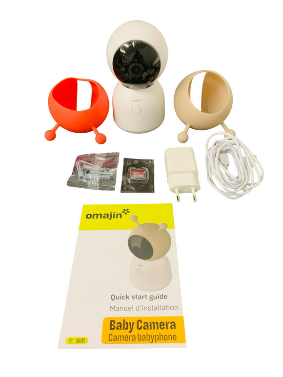 Omajin OBC-01-EC Baby-Kamera mit 64GB-SD-Karte ‎Wi-Fi