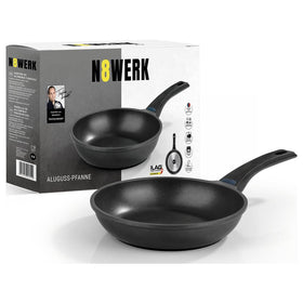 N8WERK Aluguss-Pfanne Midnight Edition 24 cm mit Farbwechsel-Temperaturanzeige
