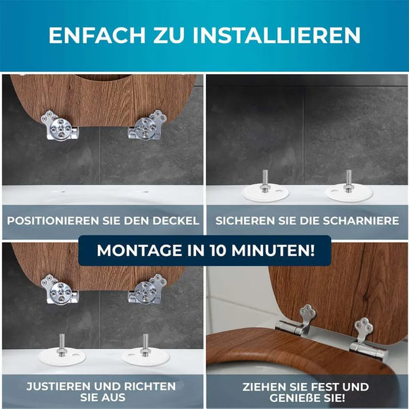 BENKSTEIN WC Toilettendeckel Absenkautomatik Treibholz