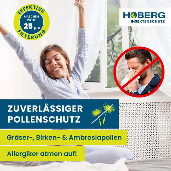 Pollenschutz Moskitonetz Fliegengitter für Fenster