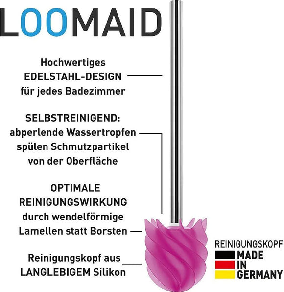 LOOMAID Toiletten Bürste Silikon Bürstenhalter
