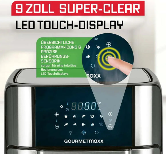 GOURMETmaxx Heißluftfritteuse Airfryer XXL 12L