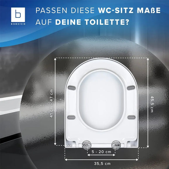 Benkstein Toilettensitz WC Sitz Deckel D-Form