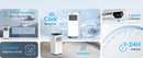 DR.PREPARE Mobiles Klimagerät 7000 BTU 4 in 1 Mobile Klimaanlage Fernbedienung-11
