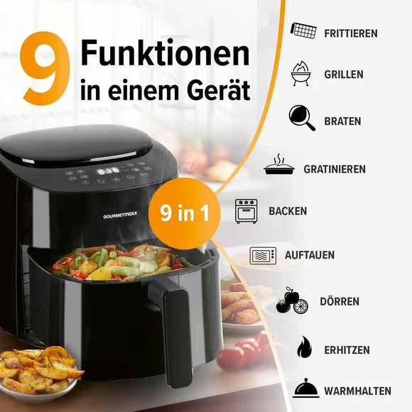 GOURMETmaxx Heißluftfritteuse 4,5L Airfryer 1400W