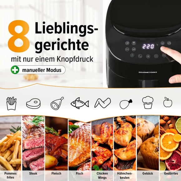 GOURMETmaxx Heißluftfritteuse 4,5L Airfryer 1400W