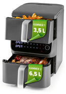 GOURMETmaxx Heißluftfritteuse Doppelkammer 10L-1