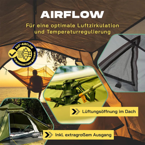 Lumaland Pop Up Kuppelzelt Wurfzelt 3 Personen
