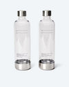 2x 1L-PET-Wasserflasche