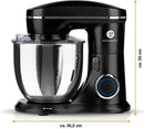Kochwerk Küchenmaschine Knetmaschine Rührmaschine Edelstahl 1300W 5,5L schwarz-6