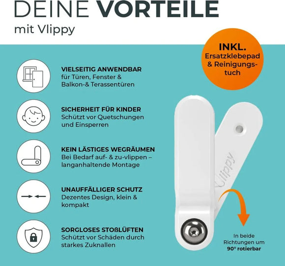 Vlippy Tür- & Fensterstopper 4 Stück