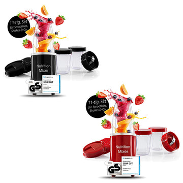 GOURMETmaxx Nutrition Mixer Smoothie Maker Standmixer Milchshaker 11-tlg. 1000W