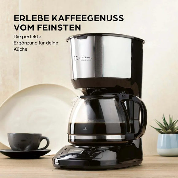 BARISTA Kaffeemaschine Filtermaschine Schwarz Filterkaffeemaschine 10 Tassen