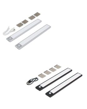 2x Sensor LED Unterbauleuchte 2er Set mit Bewegungsmelder Küchen Lichtleiste