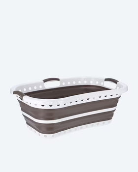 Kaufen grau Wäschekorb faltbar groß stabil Wäschesammler Wäschebox platzsparend modern