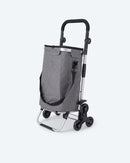 Einkaufstrolley mit abnehmbaren Taschen 40L Volumen Faltbar Treppensteigerrollen-4