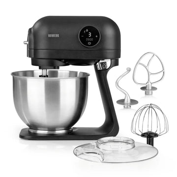 N8WERK Küchenmaschine Knetmaschine Rührmaschine Edelstahl Mixer Digital 5L 1200W