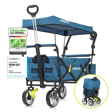 Bollerwagen faltbar Dach Handwagen Transportwagen