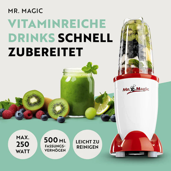 Standmixer Smoothie Maker Mr. Magic Mixer Blender Edelstahl Klingen Shaker 250W