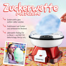 GOURMETmaxx Zuckerwatte-Maschine im Retro Design mit Zubehör 500W Rot/Weiß-2