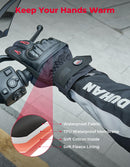 Motorrad Handschuhe Knöchelschutz Motorradhandschuhe Touchscreen Anti-Rutsch Rot-3
