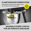 N8WERK Küchenmaschine Knetmaschine Rührmaschine Edelstahl Mixer Digital 5L 1200W-2