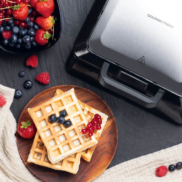 GOURMETmaxx Waffeleisen für 4 Belgische Waffeln