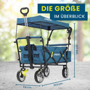 Bollerwagen faltbar Dach Handwagen Transportwagen-8