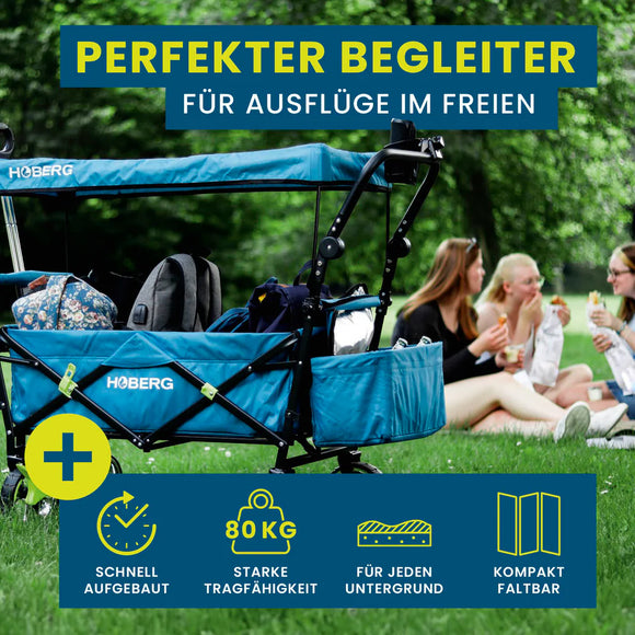 Bollerwagen faltbar Dach Handwagen Transportwagen