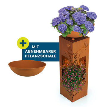 Hoberg Dekosäule mit Pflanzschale LED 72cm