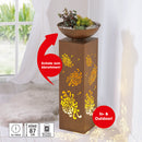 Hoberg Dekosäule mit Schale LED Pflanzschale 87 cm-11